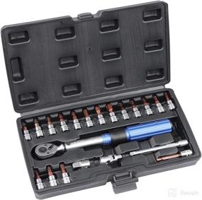 img 4 attached to 🔧 Highly Accurate ABN 1/4IN Drive Click Torque Wrench Set - 23Pc Dual Direction 2-22Nm, 20-200 Inch Pound Wrench and Bit Tool Set