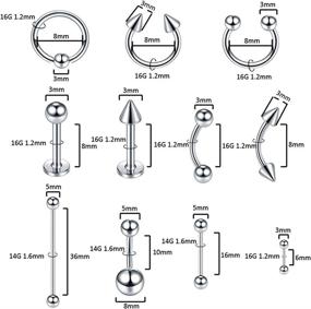 img 2 attached to 🔪 Stainless Steel Neopaton Cartilage Piercing Needles