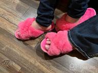 картинка 1 прикреплена к отзыву Fuzzy And Fluffy Women'S Cross Band Slippers - Soft, Warm And Cozy House Shoes For Winter Indoor-Outdoor Use от Mike Cox