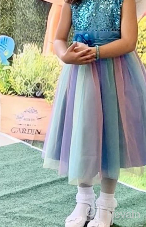 img 1 attached to 💐 Shop the Vibrant JerrisApparel Flower Rainbow Birthday Pageant Girls' Clothing Collection review by Stacy Wheeler