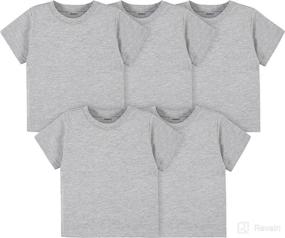 img 4 attached to Gerber Toddler 5 Pack Sleeve T Shirts Apparel & Accessories Baby Girls good for Clothing