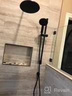 картинка 1 прикреплена к отзыву Gabrylly Brushed Gold Wall Mounted Slide Bar Shower System With High Pressure 10" Rain Shower Head, 5-Setting Handheld Shower Set, And Valve Trim Diverter. от James White