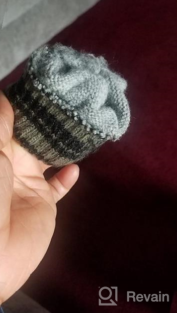 img 1 attached to 🧣 Stay Warm and Connected with Striped Boys' Winter Beanie Touchscreen Gloves - Essential Cold Weather Accessories review by William Burnett