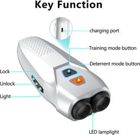 img 3 attached to Dual Sensor Anti Barking Device: Stop Dog Barking with Training/Deterrent Modes, LED Flashlight, and Ultrasonic Technology - 25 FT Range, Rechargeable