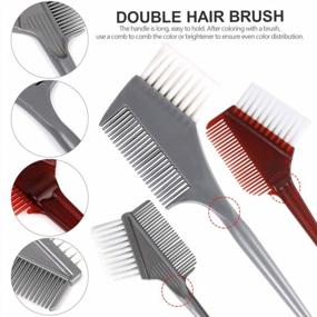img 1 attached to Hair Dye Brush And Bowl Set, YGDZ Hair Dye Kit Professional Salon Hair Color Brush And Bowl Set, 4Pcs Tint Brushes & 2Pcs Mixing Bowls