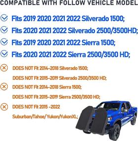 img 3 attached to 🚛 Truck Bed Rail Stake Pocket Covers for GMC Sierra 1500/Chevy Silverado 1500 2019-2022 & Silverado/Sierra 2500/3500 HD 2020-2022 Rear Tonneau Covers