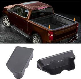 img 4 attached to 🚛 Truck Bed Rail Stake Pocket Covers for GMC Sierra 1500/Chevy Silverado 1500 2019-2022 & Silverado/Sierra 2500/3500 HD 2020-2022 Rear Tonneau Covers