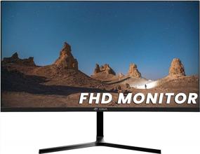 img 4 attached to 🖥️ CRUA G220A 22" Black LED Computer Monitor with 1920X1080P, 75Hz, Flicker Free, Blue Light Filter, and Frame Technology Ports.