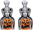 25.5'' x 47.5'' beistle inflatable skeleton party pooper coolers - 2 piece set! logo