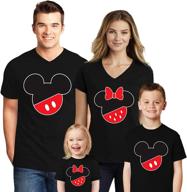 v neck t shirts disney family mickey girls' clothing ~ tops, tees & blouses logo