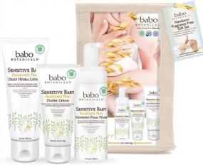 img 4 attached to Babo Botanicals Fragrance-Free Newborn Gift Set: Hypoallergenic, Organic Calendula, And Natural Oat - A Perfect Baby Shower Present