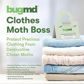 img 3 attached to 🪲 BugMD Clothes Moth Boss Traps: Effective Glue Bug Repellent for Closets, Wardrobes, & Cabinets