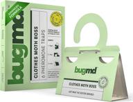 🪲 bugmd clothes moth boss traps: effective glue bug repellent for closets, wardrobes, & cabinets логотип