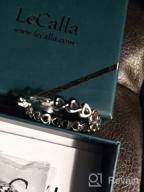 img 1 attached to 💕 LeCalla Sterling Silver Love Heart Infinity Linked Click-Top Hoop Earrings for Women and Girls - Enhanced for Better SEO review by Pamela Begay