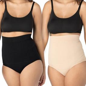 img 4 attached to Upspring C-Panty: High Waisted Postpartum Recovery Underwear With Silicone Panel For Incision Care - 2 Pack
