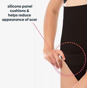 img 3 attached to Upspring C-Panty: High Waisted Postpartum Recovery Underwear With Silicone Panel For Incision Care - 2 Pack