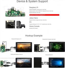 img 1 attached to 🖥️ Ingcool 7-Inch HDMI LCD With Case for Raspberry Pi - Capacitive Touchscreen 1024×600 IPS Display Monitor - Compatible With Raspberry Pi 4B/3B/Zero/Jetson Nano - Supports Windows 10/8.1/8/7 - 1920X1080, 7-Inch HDMI LCD (H) Display With Case - HDMI, LCD