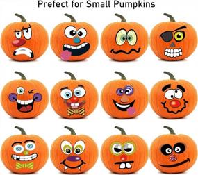img 2 attached to Spooky Fun: 36 Packs Of Halloween Pumpkin Decorating Stickers With 12 Designs - Perfect For Trick Or Treat Party Favors!