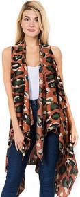 img 4 attached to 👚 Women's Asymmetrical Cardigan with Various Uneven Patterns - Accessorize with Scarves & Wraps