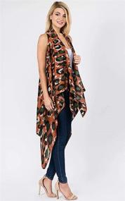 img 2 attached to 👚 Women's Asymmetrical Cardigan with Various Uneven Patterns - Accessorize with Scarves & Wraps