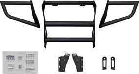 img 1 attached to SuperATV Heavy-Duty Front Bumper for Polaris Sportsman 450/500/600/700/800 - Ideal for Brush & Debris Protection - Black Textured Finish - Effortless Bolt-On Installation - Full Front End Protection!