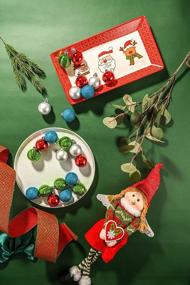 img 3 attached to Add Delight To Your Christmas Tree With Valery Madelyn'S 24Ct Shatterproof Elf Ornaments - 40Mm In Size