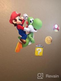 img 6 attached to Super Mario Bros. Yoshi And Mario Giant Wall Decals By RoomMates - Peel And Stick, 23" X 32