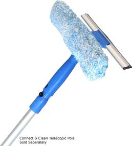 img 1 attached to 🪟 Unger Professional 10" Window Cleaning Tool: Ultimate 2-in-1 Microfiber Scrubber and Squeegee for Sparkling Windows".