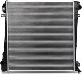 img 4 attached to 🔥 DNA Motoring OEM-RA-2342 Aluminum Core Radiator - Direct Fit for 2002-2005 Explorer/Mountaineer, 21-1/8" W X 23-3/4" H x 1-1/4" D, 1-9/16" Inlet & Outlet