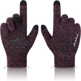 img 4 attached to Achiou Touchscreen Gloves Winter Texting Men's Accessories ~ Gloves & Mittens