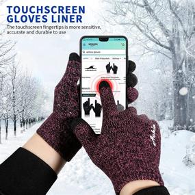 img 3 attached to Achiou Touchscreen Gloves Winter Texting Men's Accessories ~ Gloves & Mittens