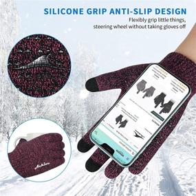 img 2 attached to Achiou Touchscreen Gloves Winter Texting Men's Accessories ~ Gloves & Mittens