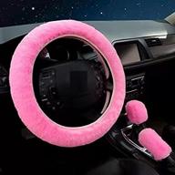 🐰 fluffy rex rabbit plush handle cover without inner ring - enhanced car direction grip cover for guagll vehicles логотип