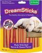 dreambone dreamsticks with real bacon and cheese 15 count, rawhide-free chews for dogs, model:dbbac-02879 logo