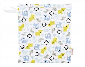 img 2 attached to Reusable Wet Bags For Cloth Diapers - Imse Vimse Snowland Design, Medium Size (10X11)