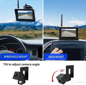 img 2 attached to Nuoenx Wireless Backup Camera for RV: Waterproof Rear Camera with HD Monitor & Night Vision, Ideal for Cars, Trucks, SUVs, and RVs