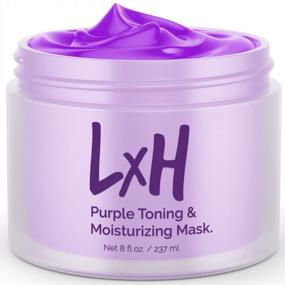 img 3 attached to Преобразите свои светлые волосы с помощью фиолетовой маски для волос LxH, набора тонера и шампуня