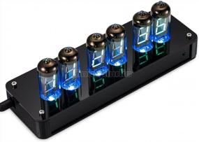 img 1 attached to Vintage VFD Tube Acrylic Old School Vacuum Tube Alarm Clock With Remote - Douk Audio Finished Nice Gifts