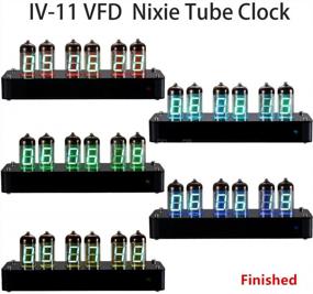 img 2 attached to Vintage VFD Tube Acrylic Old School Vacuum Tube Alarm Clock With Remote - Douk Audio Finished Nice Gifts