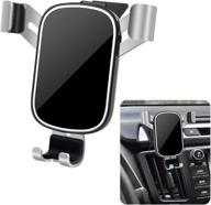 📱 lunqin car phone holder for toyota rav4 [2016-2018] - secure mount for big phones with cases - auto accessories navigation bracket - interior decor - mirror phone holder logo