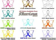 🎗️ 2 cancer gold ribbon butterfly 6'' decals for children, childhood, cancer survivors, women, and men - vinyl vehicle sticker - gifts for cancer awareness логотип