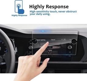 img 2 attached to LFOTPP 8-Inch Clear Tempered Glass Infotainment Display In-Dash Center Touch Screen Protector for 2019-2021 Jetta GLI