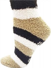 img 3 attached to Cosy Up This Winter With Our Non-Skid Fuzzy Socks: 12-Pack For Women And Girls