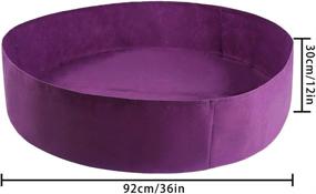 img 3 attached to Firlar 2 Pack Fabric Raised Garden Bed: A Perfect Solution For Your Planting Needs With 50 Gallon Capacity, Round Shape, And Vibrant Purple Color!