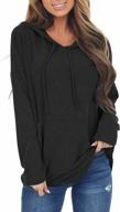 women's fashion hoodies: minthunter long sleeve drawstring sweatshirts with pocket. logo