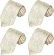 👔 kissties paisley magnetic wedding neckties: optimal men's accessories for ties, cummerbunds & pocket squares логотип