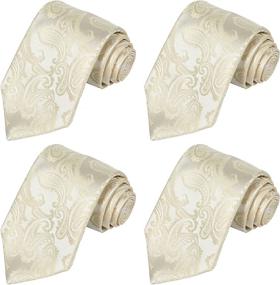 img 4 attached to 👔 KissTies Paisley Magnetic Wedding Neckties: Optimal Men's Accessories for Ties, Cummerbunds & Pocket Squares