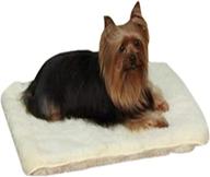 🐶 enhance your dog's comfort with the cozy slumber pet double sided sherpa dog crate mat in natural logo