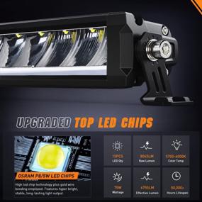 img 3 attached to Nilight'S Ultra-Bright 19.5 Inch LED Light Bar With Anti-Glare Technology - Perfect For Off-Road Adventures!