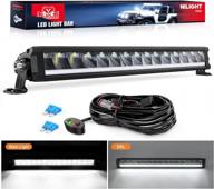 nilight's ultra-bright 19.5 inch led light bar with anti-glare technology - perfect for off-road adventures! logo